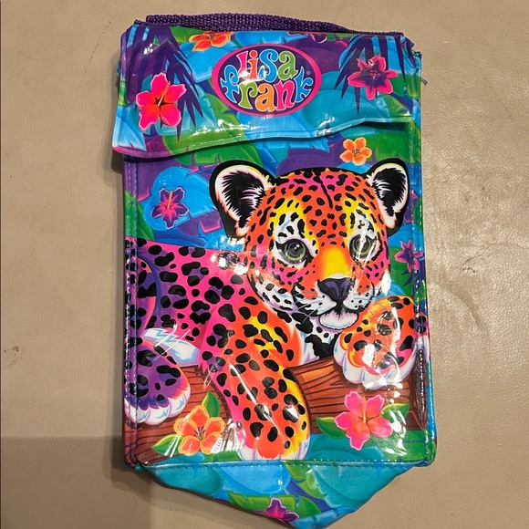 Lisa Frank Vibrant Leopard Kids Bag - Purple and Orange - Picture 1 of 4